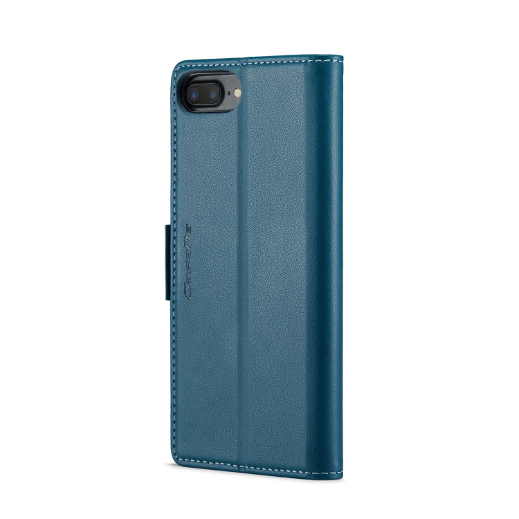 For iPhone 6 Plus/7 Plus/8 Plus CaseMe 023 Butterfly Buckle Litchi Texture RFID Anti-theft Leather Phone Case(Blue) - More iPhone Cases by CaseMe | Online Shopping South Africa | PMC Jewellery