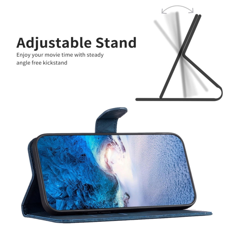 For iPhone 15 Pro Max Plaid Embossed Leather Phone Case(Blue) - free shipping - PMC TechLife - Order now!