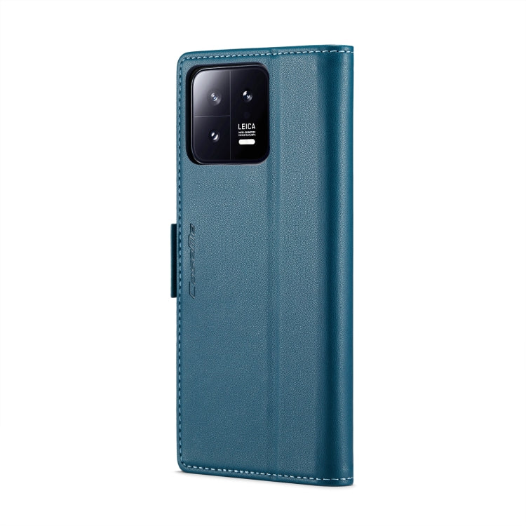 For Xiaomi 13 CaseMe 023 Butterfly Buckle Litchi Texture RFID Anti-theft Leather Phone Case(Blue) - 13 Cases by CaseMe | Online Shopping South Africa | PMC Jewellery