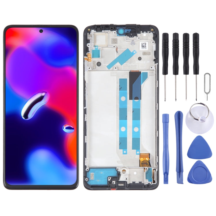 OLED Material LCD Screen For Xiaomi Redmi Note 11 Pro+ 5G India Digitizer Full Assembly with Frame - free shipping - PMC TechLife - Order now!