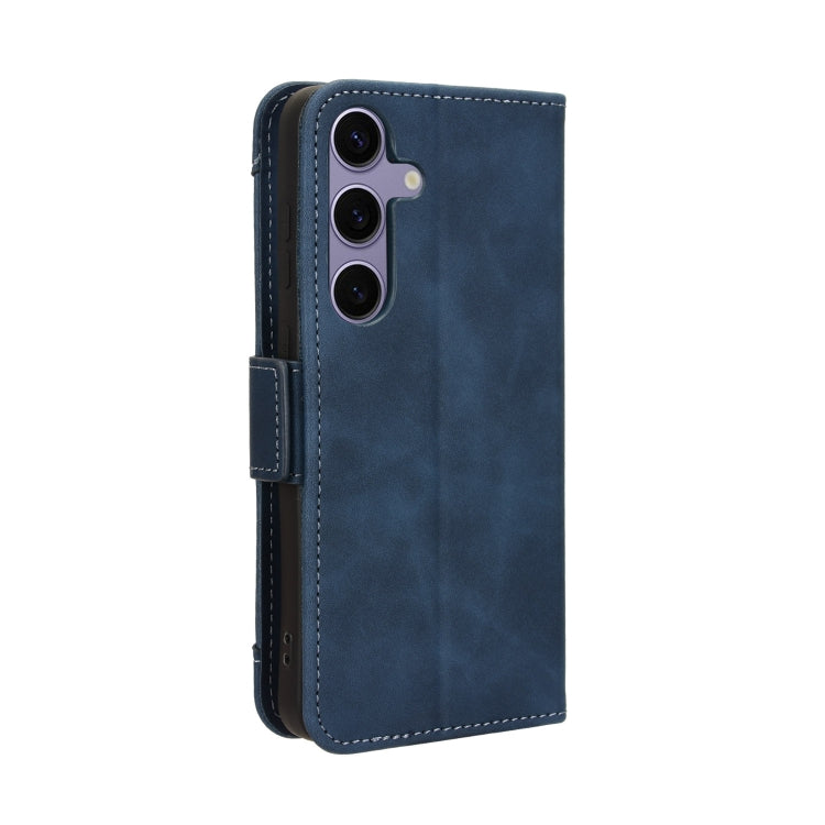 For Samsung Galaxy S24+ 5G Skin Feel Calf Texture Card Slots Leather Phone Case(Blue) - free shipping - PMC TechLife - Order now!