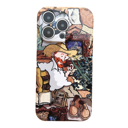 For iPhone 11 Precise Hole Oil Painting Pattern PC Phone Case(Tobacco Pipe) - iPhone 11 Cases by PMC Jewellery | Online Shopping South Africa | PMC Jewellery