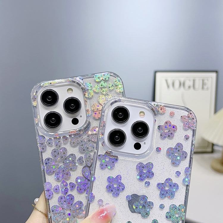 For iPhone 11 Little Star Series Glitter Powder TPU Phone Case(Butterflies) - iPhone 11 Cases by PMC Jewellery | Online Shopping South Africa | PMC Jewellery