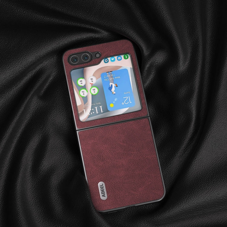 For Samsung Galaxy Z Flip5 ABEEL Dream Litchi Texture PU Phone Case(Purple) - free shipping - PMC TechLife - Order now!