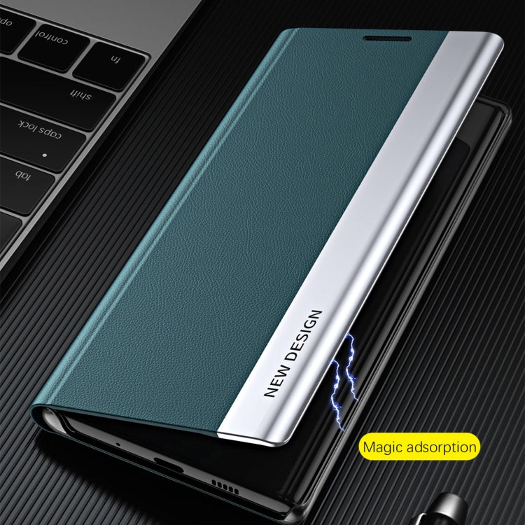 For Xiaomi Poco F5 Pro Side Side Electroplated Magnetic Leather Phone Case(Black) - free shipping - PMC TechLife - Order now!
