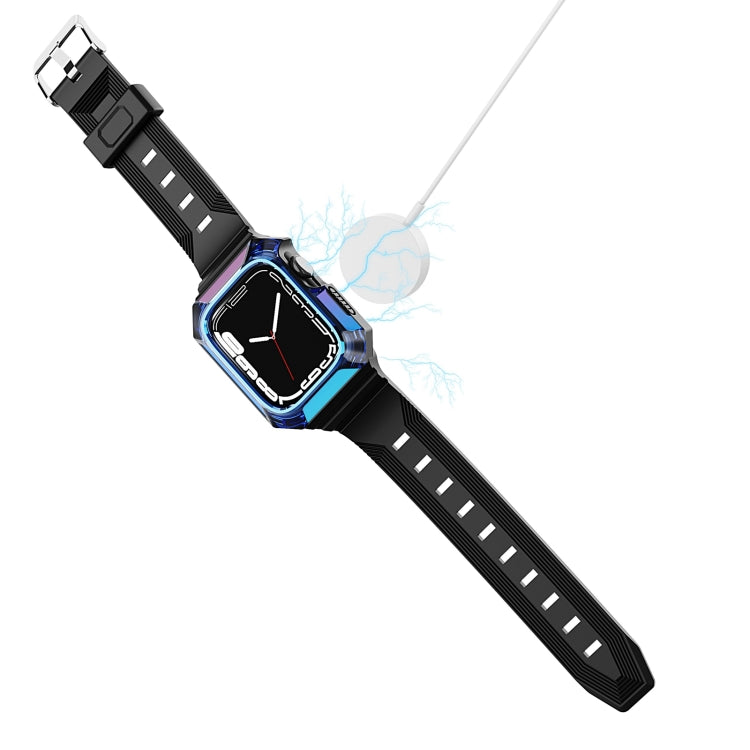 Armor Case Integrated TPU Watch Band For Apple Watch SE 44mm(Gold) - Watch Bands by PMC TechLife | Online Shopping South Africa | PMC TechLife