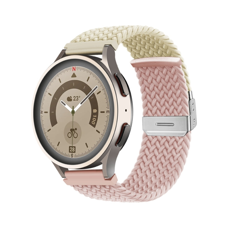 20mm Buckle Braided Nylon Watch Band(Starlight Silty Sand) - 20mm Bands by PMC TechLife | Online Shopping South Africa | PMC TechLife