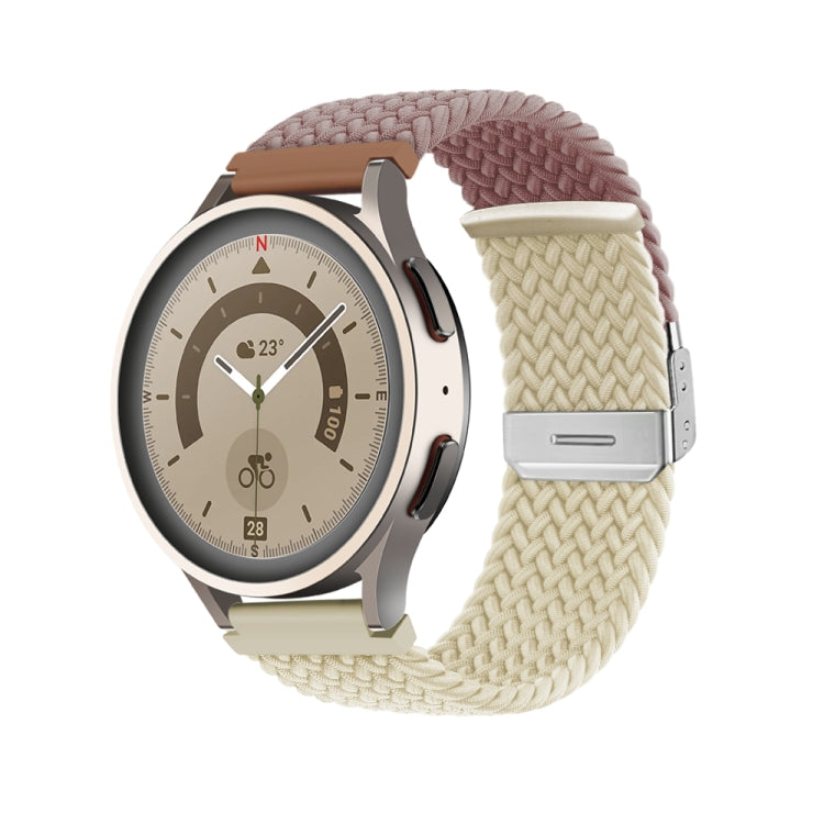 20mm Buckle Braided Nylon Watch Band(Smokey Purple Starlight) - 20mm Bands by PMC TechLife | Online Shopping South Africa | PMC TechLife