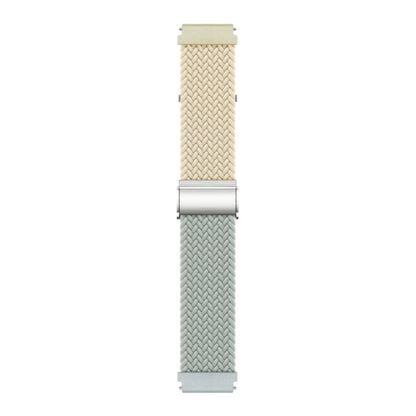 22mm Buckle Braided Nylon Watch Band(Starlight Grey) - 22mm Bands by PMC Jewellery | Online Shopping South Africa | PMC Jewellery