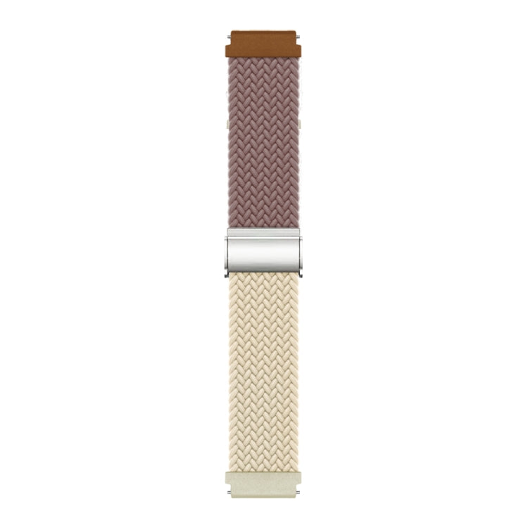 22mm Buckle Braided Nylon Watch Band(Smokey Purple Starlight) - 22mm Bands by PMC Jewellery | Online Shopping South Africa | PMC Jewellery