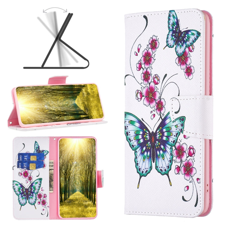 For Xiaomi Poco F5 5G / Redmi Note 12 Turbo Colored Drawing Pattern Leather Phone Case(Flowers Butterfly) - free shipping - PMC TechLife - Order now!