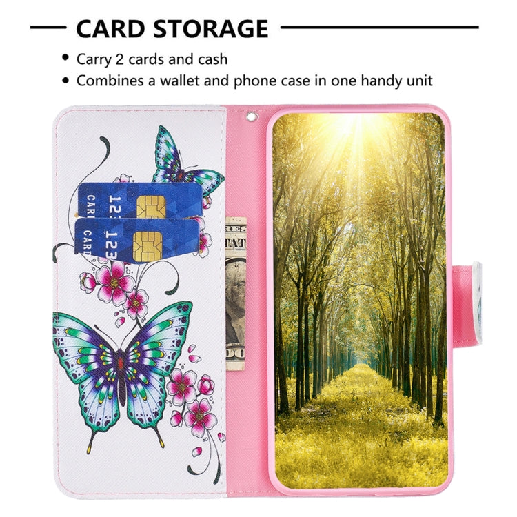 For Xiaomi Poco F5 5G / Redmi Note 12 Turbo Colored Drawing Pattern Leather Phone Case(Flowers Butterfly) - free shipping - PMC TechLife - Order now!