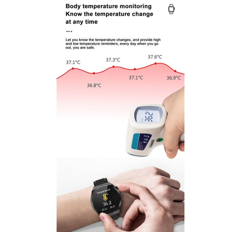 TK20 1.39 inch IP68 Waterproof Silicone Band Smart Watch Supports ECG / Remote Families Care / Body Temperature Monitoring(Red) - Smart Watches by PMC Jewellery | Online Shopping South Africa | PMC Jewellery