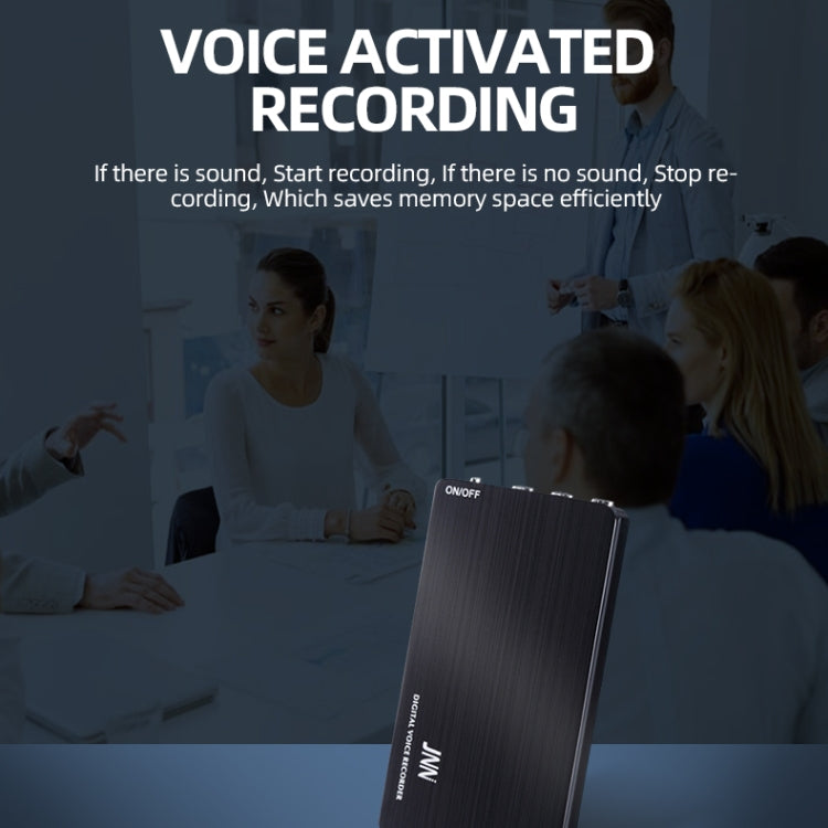 JNN M2 Ultra-thin HD Noise Reduction Intelligent Control Voice Voice Recorder, Capacity:8GB(Black) - Other Style by JNN | Online Shopping South Africa | PMC TechLife | Buy Now Pay Later Mobicred