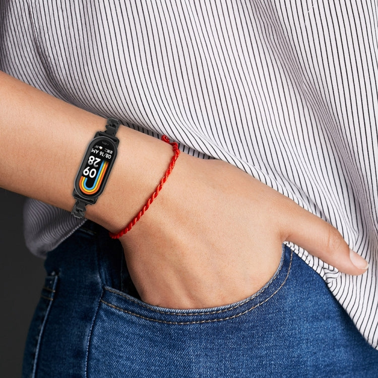 For Xiaomi Mi Band 8 Bracelet Replacement Watch Band(Black) - Watch Bands by PMC TechLife | Online Shopping South Africa | PMC TechLife