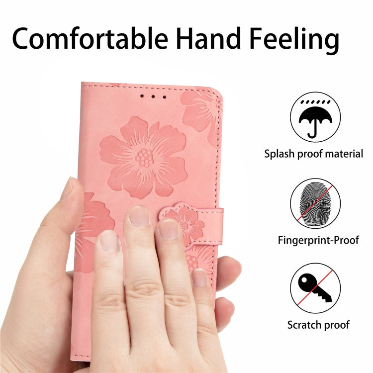 For Xiaomi 13 Flower Embossing Pattern Leather Phone Case(Pink) - free shipping - PMC TechLife - Order now!