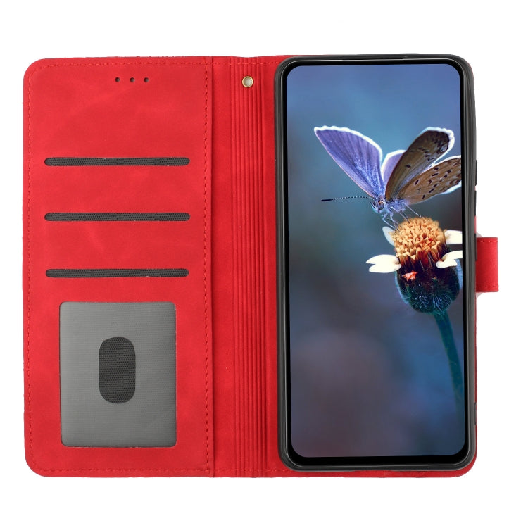 For Xiaomi Redmi 9C Flower Embossing Pattern Leather Phone Case(Red) - Xiaomi Cases by PMC Jewellery | Online Shopping South Africa | PMC Jewellery