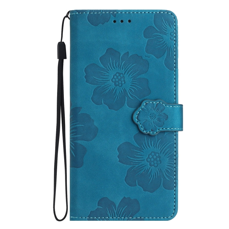 For Xiaomi Redmi 10 2022 Flower Embossing Pattern Leather Phone Case(Blue) - free shipping - PMC TechLife - Order now!