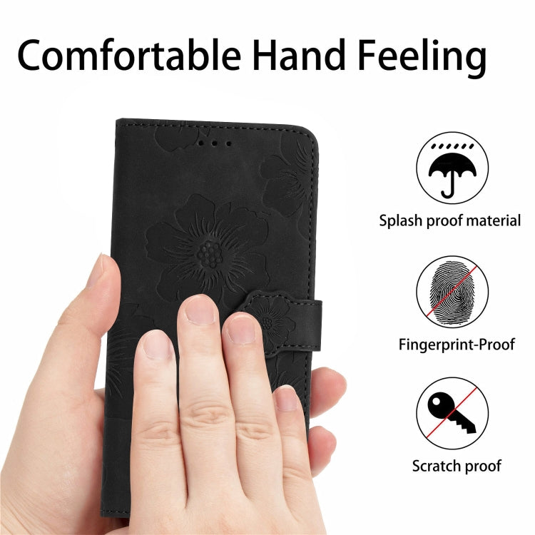 For Xiaomi Redmi Note 11 Pro 5G Global Flower Embossing Pattern Leather Phone Case(Black) - free shipping - PMC TechLife - Order now!