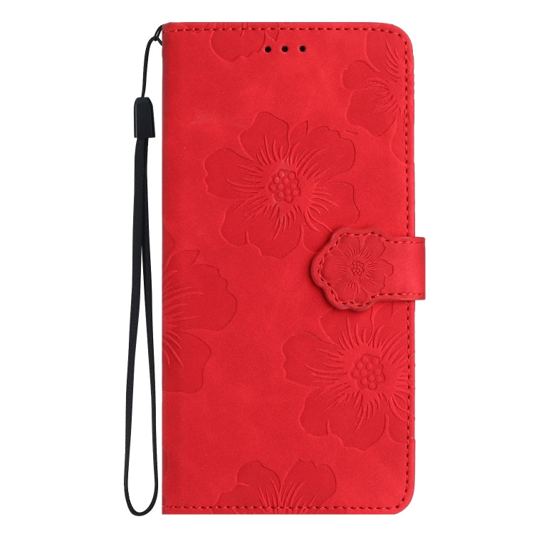 For Xiaomi Redmi Note 12S Flower Embossing Pattern Leather Phone Case(Red) - free shipping - PMC TechLife - Order now!