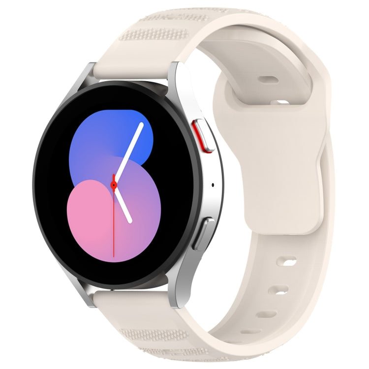 20mm Universal Dots Pattern Silicone Replacement Watch Band(Starlight Color) - 20mm Bands by PMC TechLife | Online Shopping South Africa | PMC TechLife