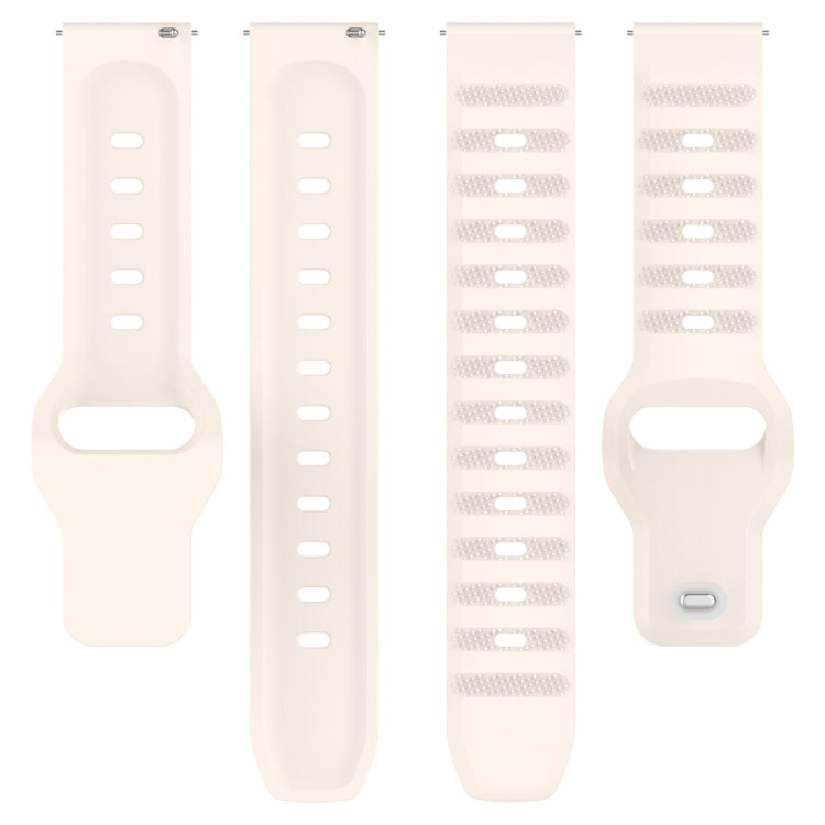 20mm Universal Dots Pattern Silicone Replacement Watch Band(Starlight Color) - 20mm Bands by PMC TechLife | Online Shopping South Africa | PMC TechLife
