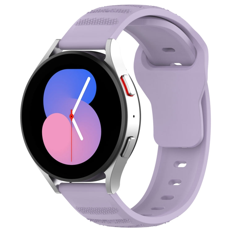 20mm Universal Dots Pattern Silicone Replacement Watch Band(Purple) - 20mm Bands by PMC TechLife | Online Shopping South Africa | PMC TechLife