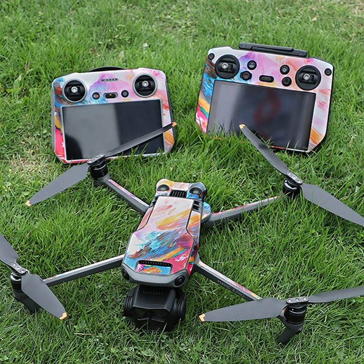 For DJI Mavic 3 Pro / RC Pro Sunnylife Drone Body Remote Control Decorative Stickers Set(Cool Purple) - Stickers by Sunnylife | Online Shopping South Africa | PMC Jewellery