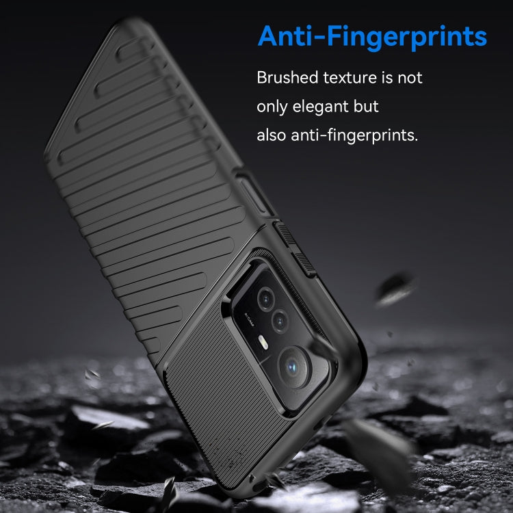 For Xiaomi Redmi Note 12S Thunderbolt Shockproof TPU Protective Soft Phone Case(Black) - free shipping - PMC TechLife - Order now!