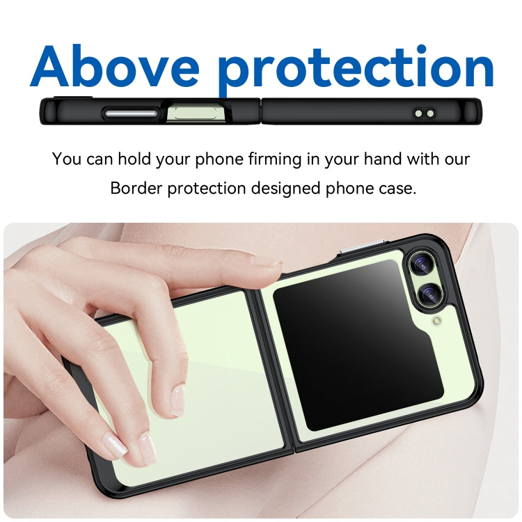 For Samsung Galaxy Z Flip5 Colorful Series Acrylic + TPU Phone Case(Black) - free shipping - PMC TechLife - Order now!