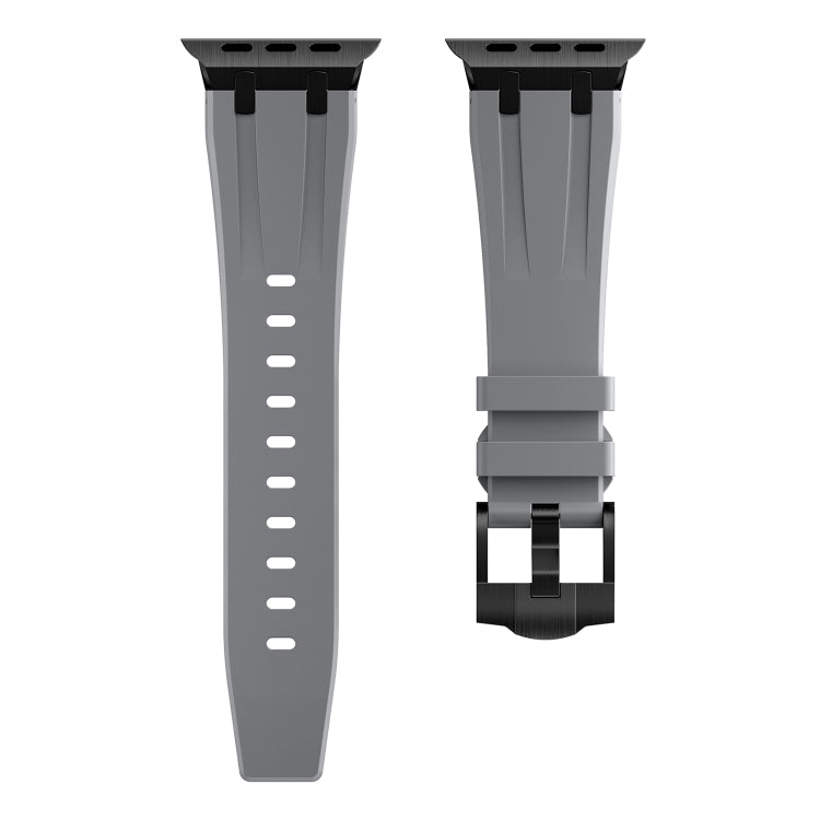 AP Silicone Watch Band For Apple Watch Ultra 49mm(Black Grey) - Watch Bands by PMC TechLife | Online Shopping South Africa | PMC TechLife