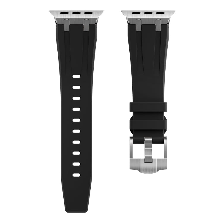 AP Silicone Watch Band For Apple Watch SE 40mm(Silver Black) - free shipping - PMC TechLife - Order now!