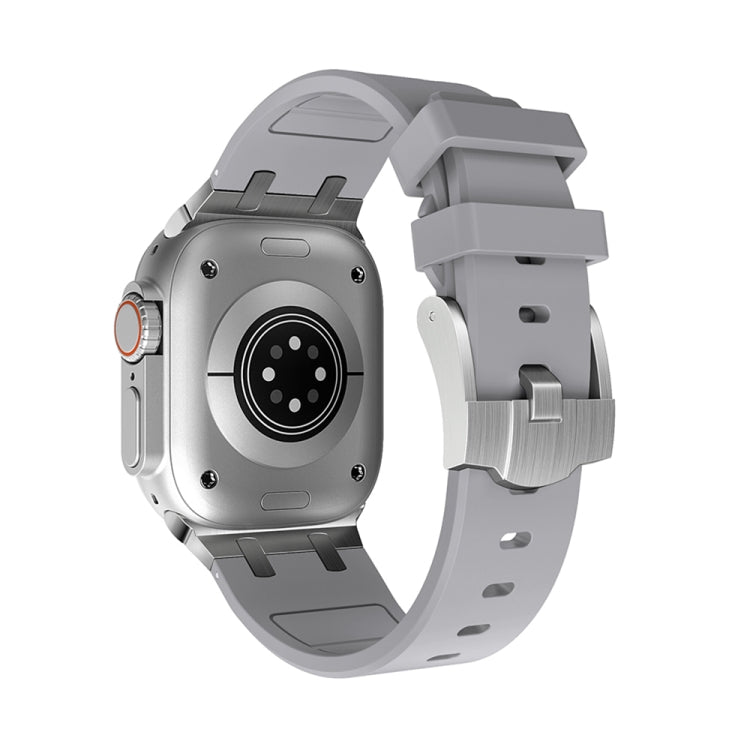 AP Silicone Watch Band For Apple Watch SE 40mm(Silver Grey) - Watch Bands by PMC TechLife | Online Shopping South Africa | PMC TechLife