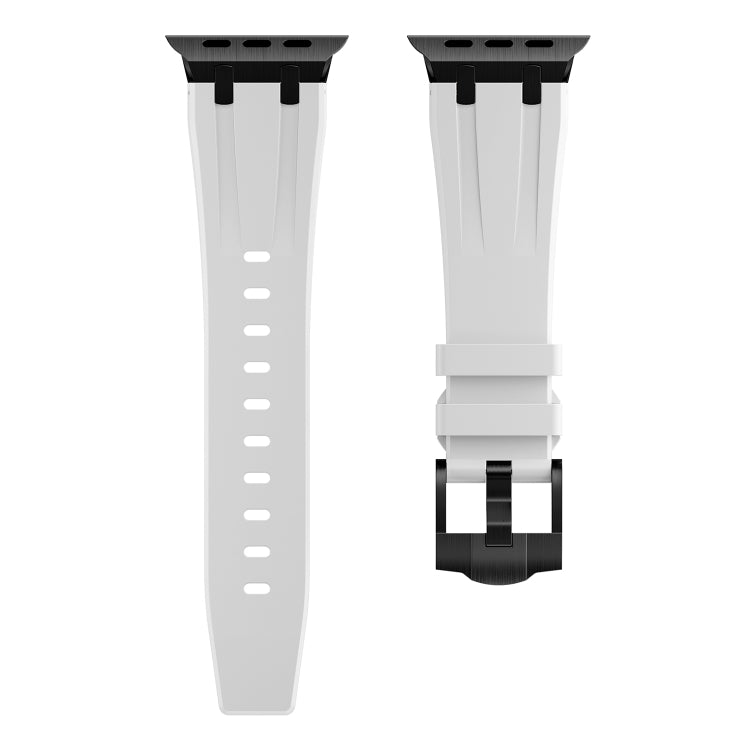 AP Silicone Watch Band For Apple Watch SE 40mm(Black White) - Watch Bands by PMC TechLife | Online Shopping South Africa | PMC TechLife