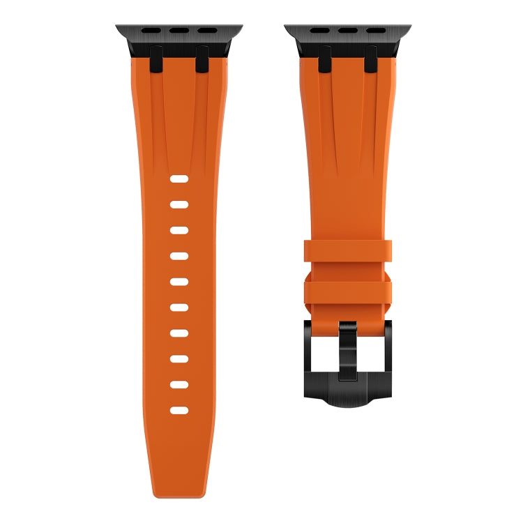 AP Silicone Watch Band For Apple Watch 2 42mm(Black Orange) - Watch Bands by PMC TechLife | Online Shopping South Africa | PMC TechLife