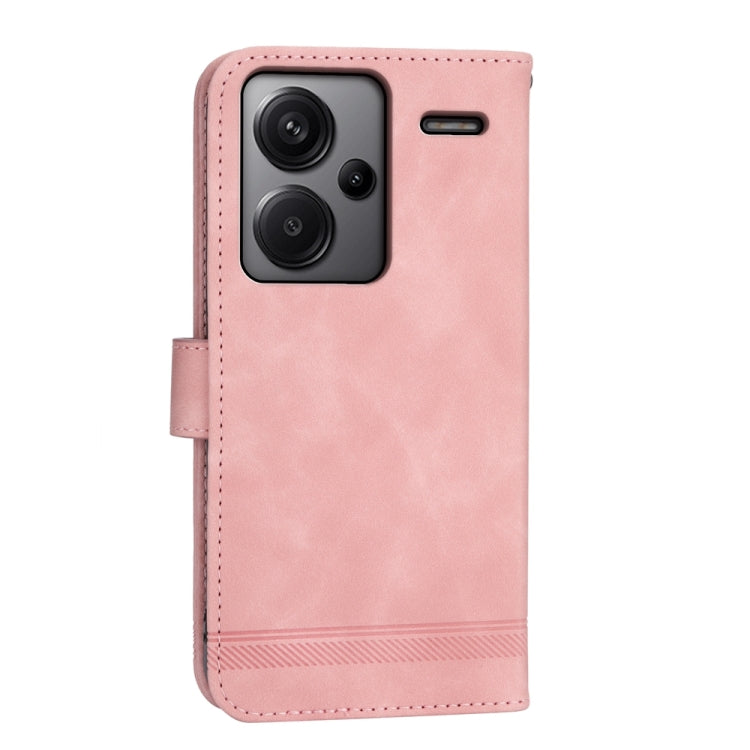 For Xiaomi Redmi Note 13 Pro+ Dierfeng Dream Line TPU + PU Leather Phone Case(Pink) -  by PMC TechLife | Online Shopping South Africa | PMC TechLife | Buy Now Pay Later Mobicred