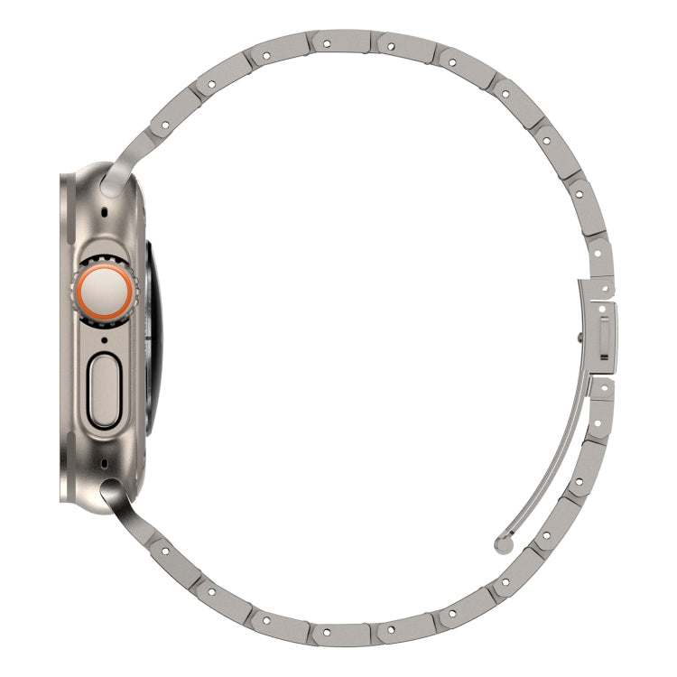 Double Rows Metal Watch Band For Apple Watch 4 40mm(Titanium) - Watch Bands by PMC TechLife | Online Shopping South Africa | PMC TechLife