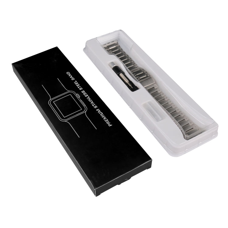 Double Rows Metal Watch Band For Apple Watch SE 2023 44mm(Titanium) - Watch Bands by PMC TechLife | Online Shopping South Africa | PMC TechLife