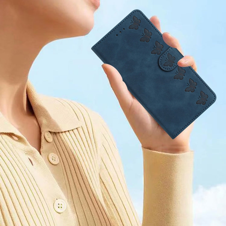 For Xiaomi 12 Pro Seven Butterflies Embossed Leather Phone Case(Blue) - free shipping - PMC TechLife - Order now!
