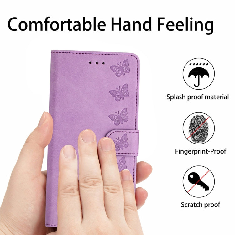 For Xiaomi Redmi Note 11 Pro 5G Global Seven Butterflies Embossed Leather Phone Case(Purple) - free shipping - PMC TechLife - Order now!