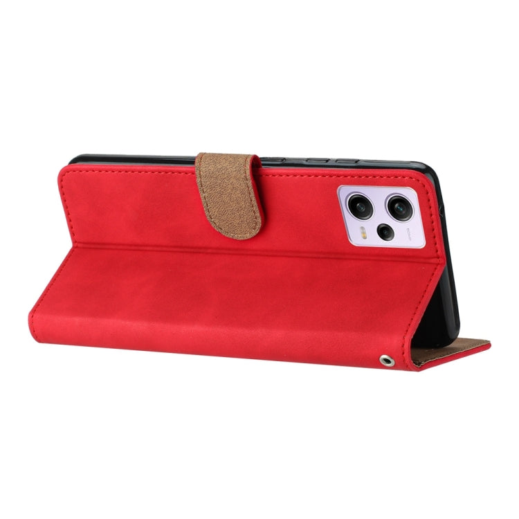 For Xiaomi Redmi Note 12 Pro 5G Global Seven Butterflies Embossed Leather Phone Case(Red) - free shipping - PMC TechLife - Order now!