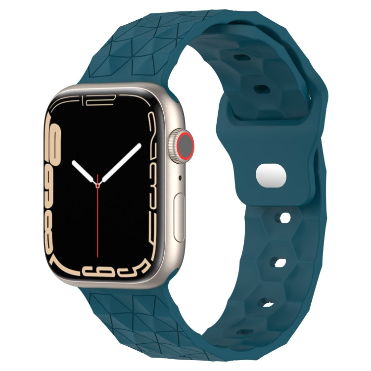 Football Texture Silicone Watch Band For Apple Watch SE 40mm(Dark Blue) - Watch Bands by PMC Jewellery | Online Shopping South Africa | PMC Jewellery