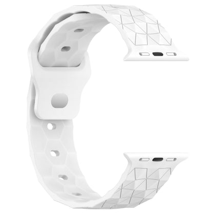 Football Texture Silicone Watch Band For Apple Watch SE 44mm(White) - Watch Bands by PMC Jewellery | Online Shopping South Africa | PMC Jewellery