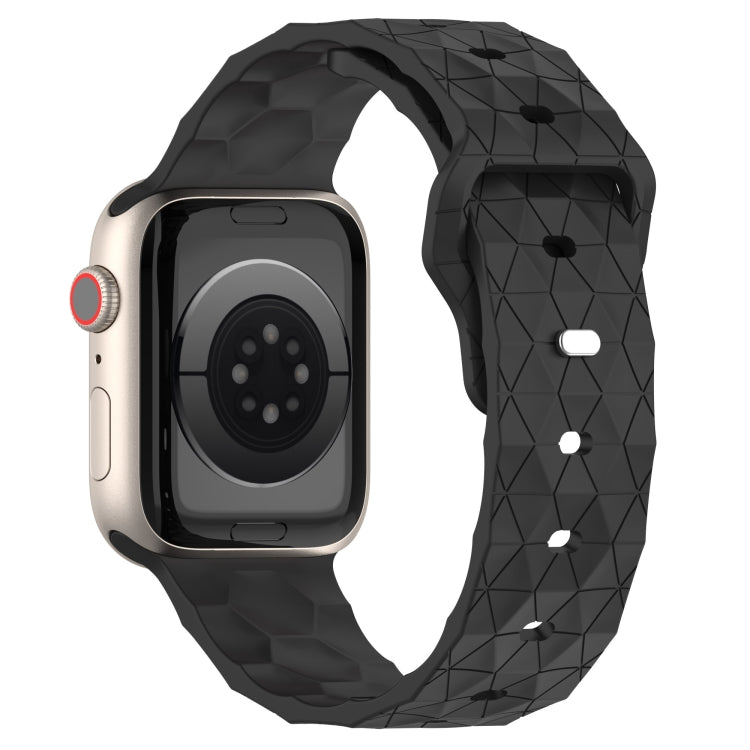 Football Texture Silicone Watch Band For Apple Watch 4 40mm(Dark Grey) - Watch Bands by PMC TechLife | Online Shopping South Africa | PMC TechLife