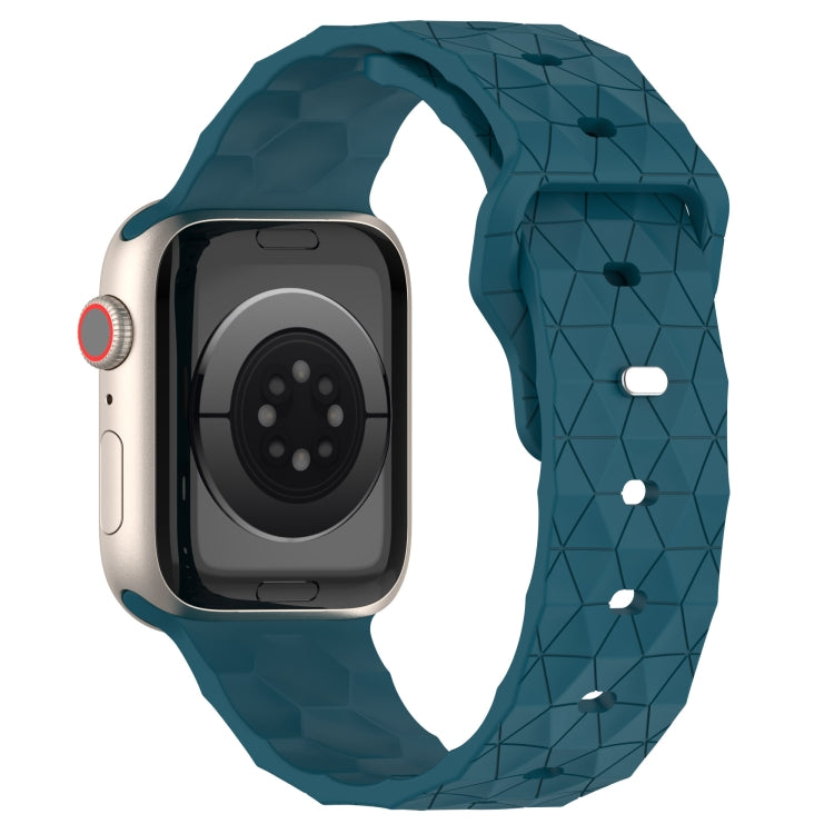 Football Texture Silicone Watch Band For Apple Watch 42mm(Dark Blue) - Watch Bands by PMC TechLife | Online Shopping South Africa | PMC TechLife