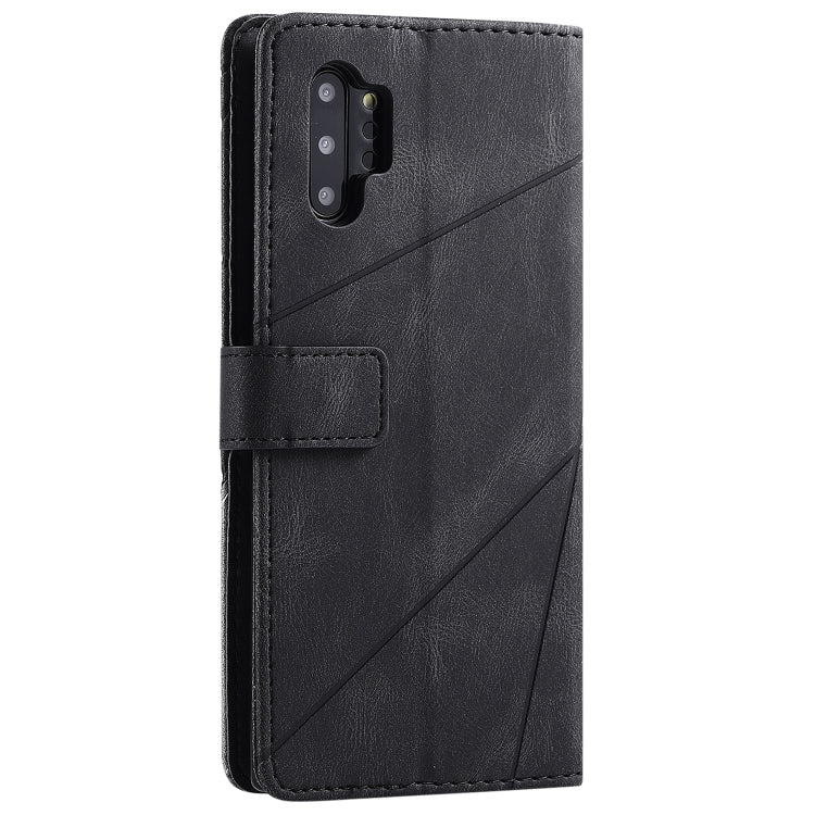 For Samsung Galaxy Note 10 Pro Skin Feel Splicing Horizontal Flip Leather Case with Holder & Card Slots & Wallet & Photo Frame(Black) - free shipping - PMC TechLife - Order now!