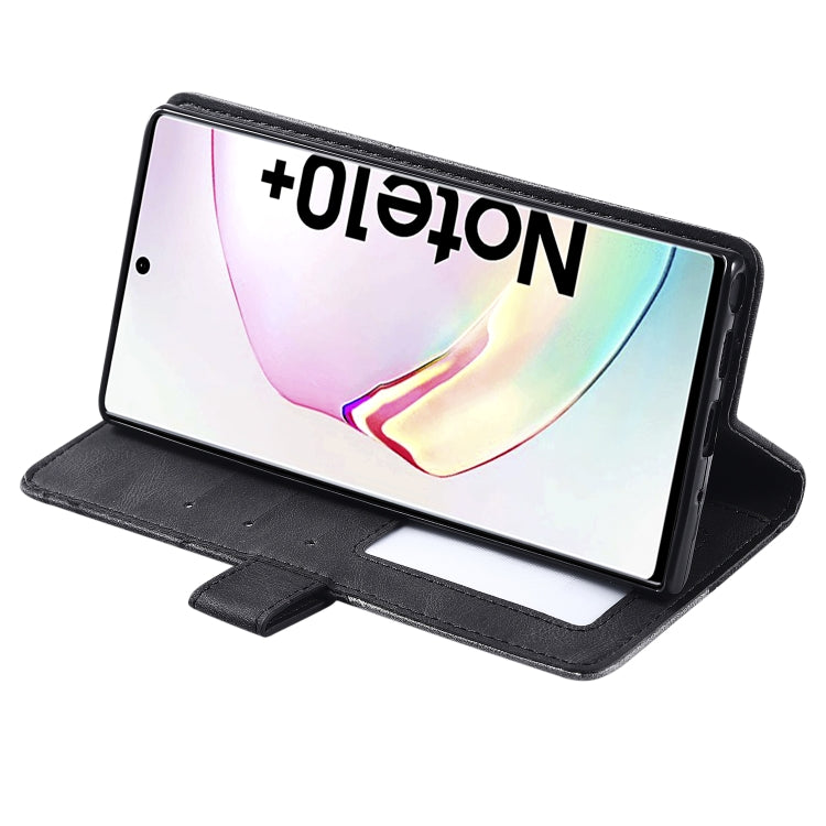 For Samsung Galaxy Note 10 Pro Skin Feel Splicing Horizontal Flip Leather Case with Holder & Card Slots & Wallet & Photo Frame(Black) - free shipping - PMC TechLife - Order now!