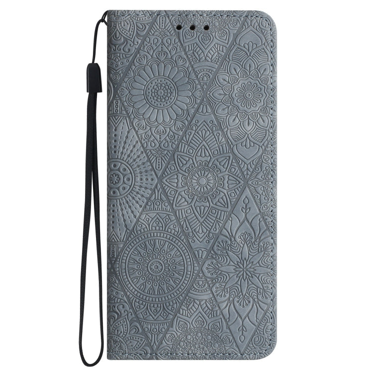 For Samsung Galaxy S21 Ultra 5G Ethnic Embossed Adsorption Leather Phone Case(Grey) - free shipping - PMC TechLife - Order now!