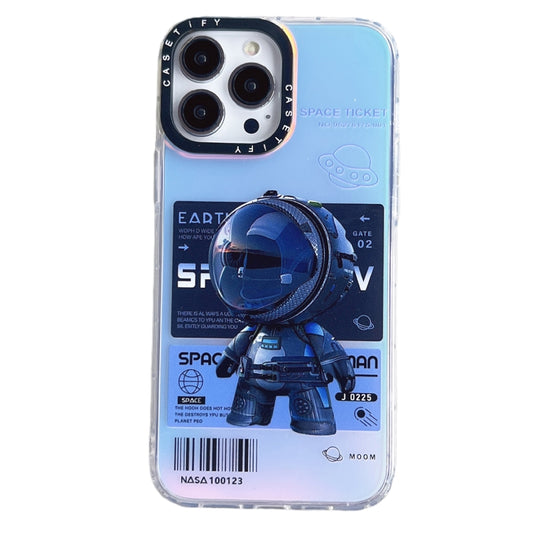 For iPhone 11 Astronaut Pattern Shockproof PC Protective Phone Case(Black) - iPhone 11 Cases by PMC Jewellery | Online Shopping South Africa | PMC Jewellery