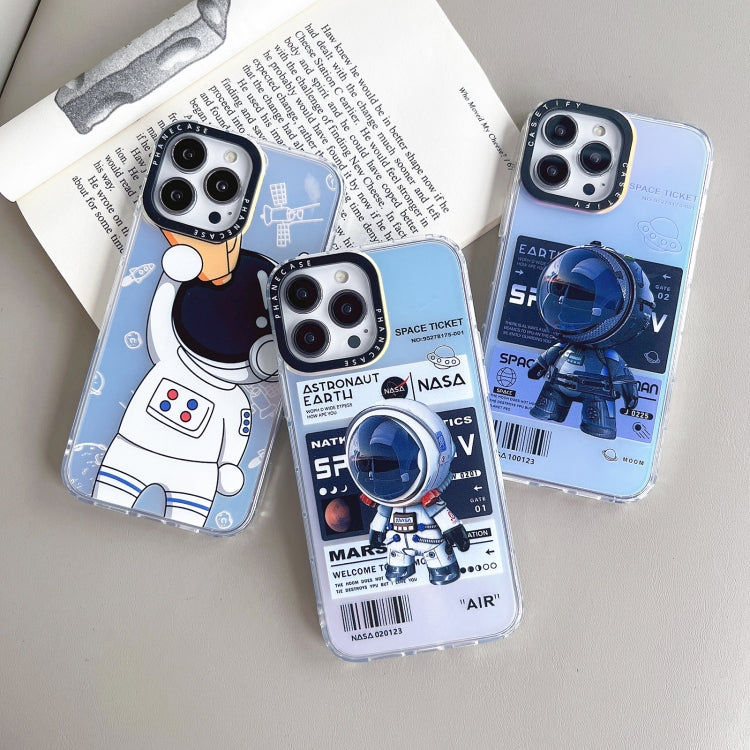 For iPhone 14 Pro Astronaut Pattern Shockproof PC Protective Phone Case(Black) - free shipping - PMC TechLife - Order now!
